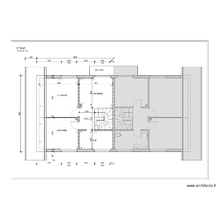 1er étage. Plan de 0 pièce et 0 m2