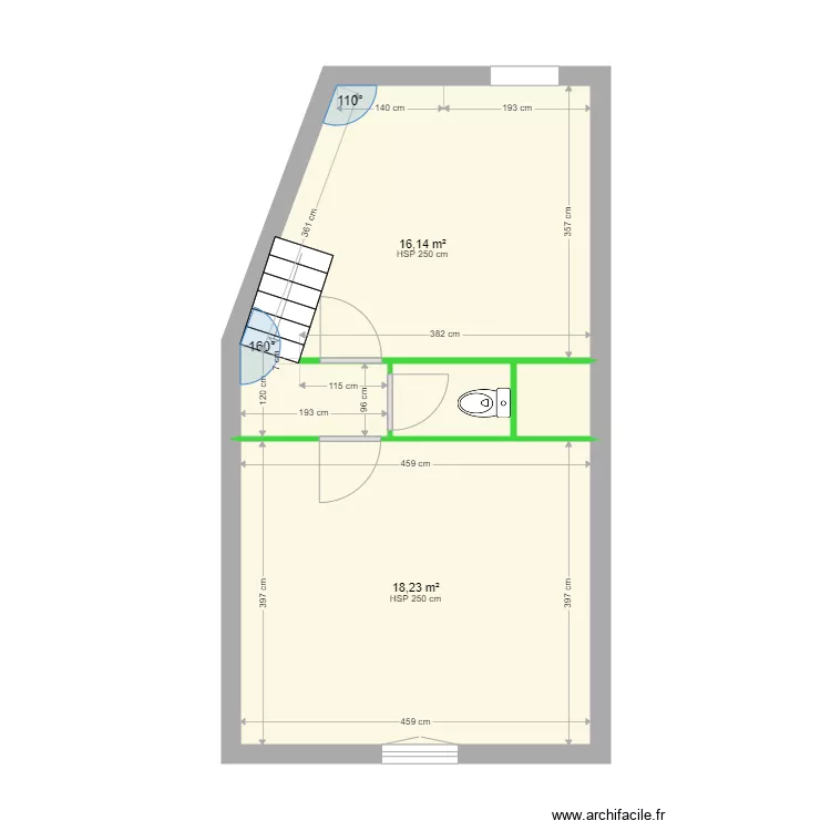 ODILLE - Selles sur Cher (ETAGE). Plan de 