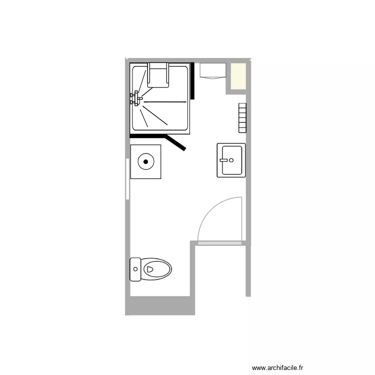 Salle de bain rénovation. Plan de 1 Pièce et 0 m² Salle de bain rénovation. Plan de 1 Pièce et 0 m²