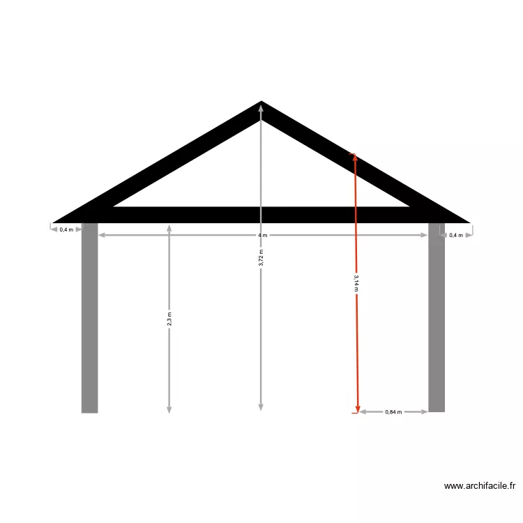 carport profil. Plan de 