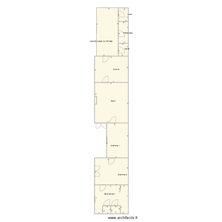 Croquis ALONSO PLOMB. Plan de 12 pièces et 104 m2