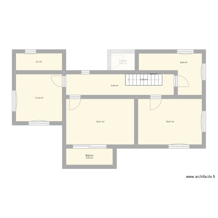 Maison mer. Plan de 15 pièces et 146 m2