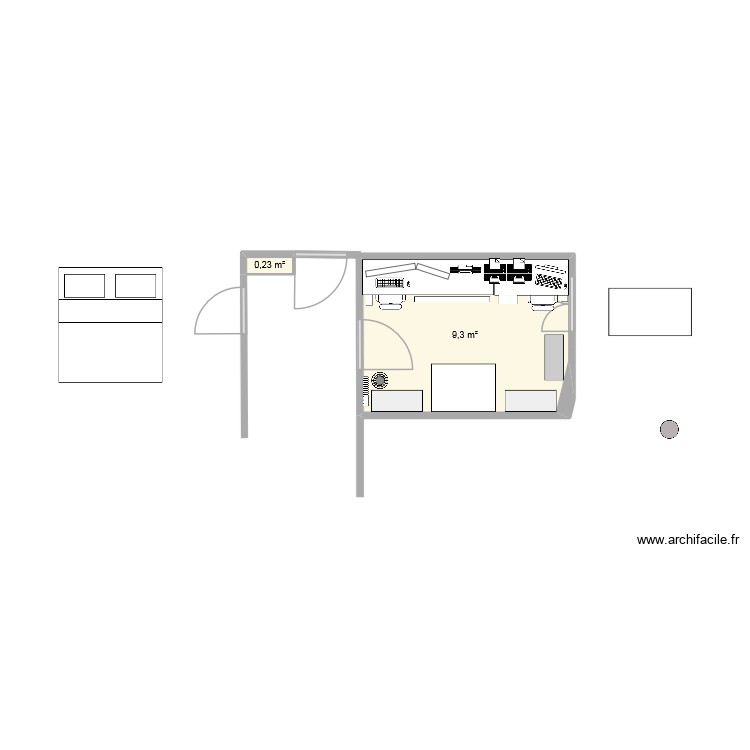 bureau maison. Plan de 0 pièce et 0 m2