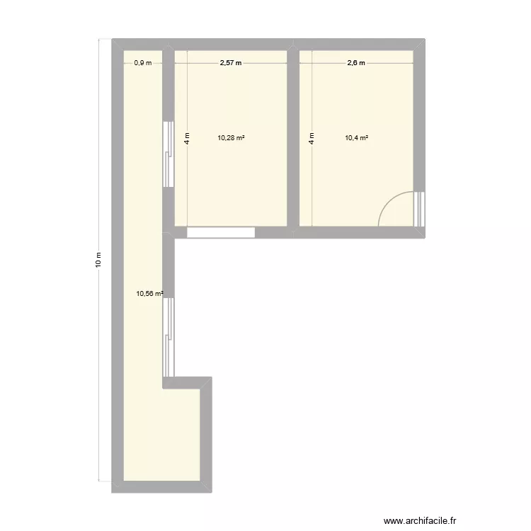 appartement. Plan de 3 et 31 m² appartement. Plan de 3 et 31 m²