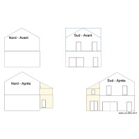 extension façade Sud - après