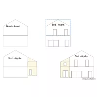 extension fa&ccedil;ade Sud - apr&egrave;s