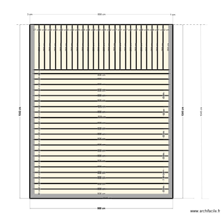 POPUP 2. Plan de 41 pièces et 74 m2