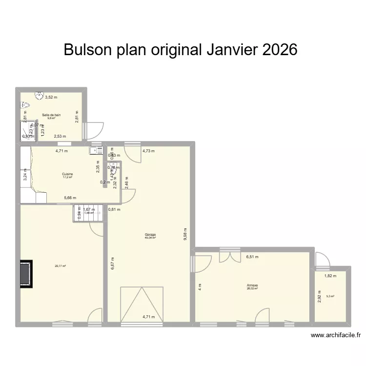 Original Bulson Camille 2026. Plan de 7  et 135 m²