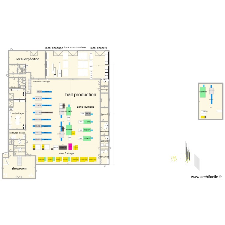 ATELIER FRAIPONT NEW  PLAN MACHINES 6. Plan de 0 pièce et 0 m2