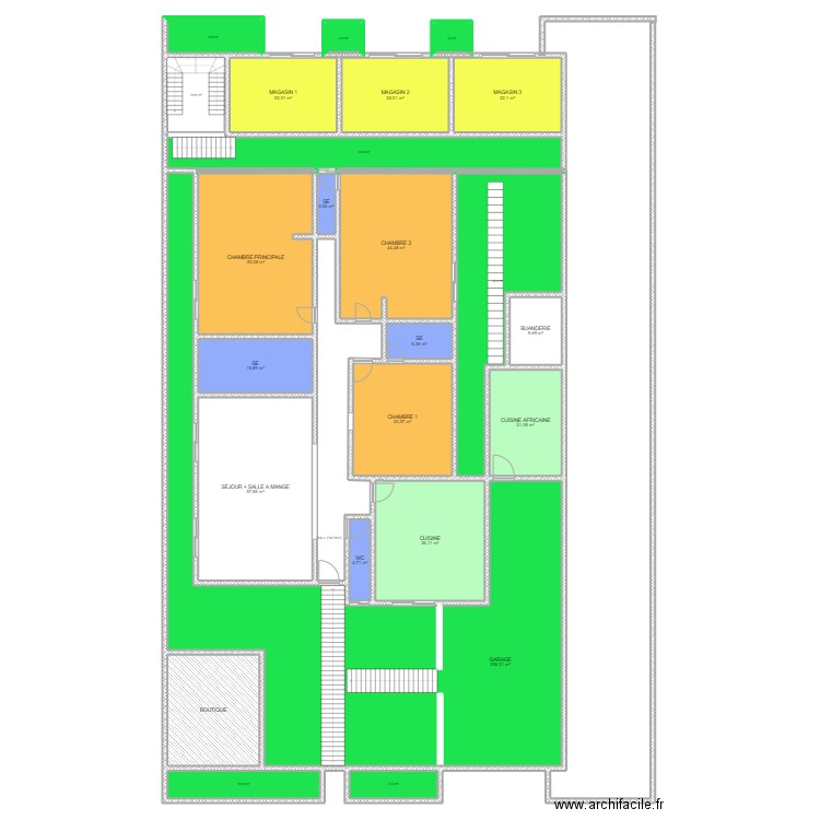 Crocquis plan villa TAO. Plan de 0 pièce et 0 m2