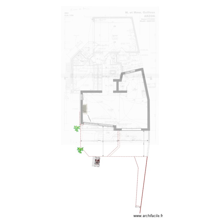 Arzon nouvelle terrasse v1. Plan de 0 pièce et 0 m2