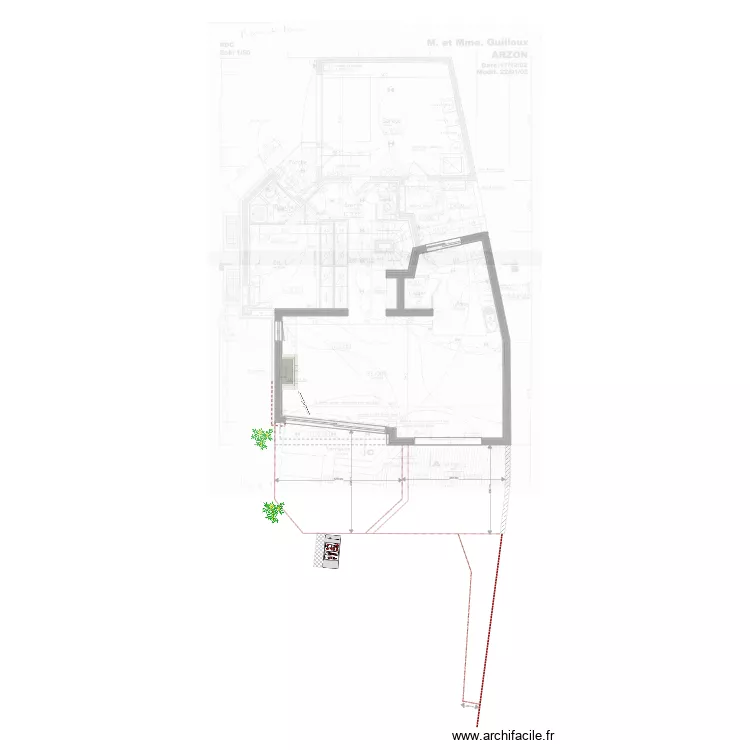 Arzon nouvelle terrasse v1. Plan de 
