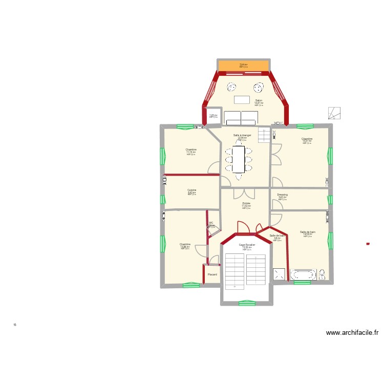 Plan1er Etage futur sup v3. Plan de 0 pièce et 0 m2