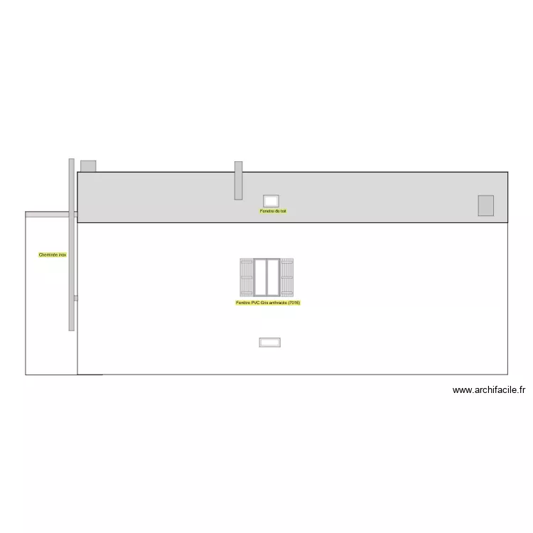 Facade Nord Aprés . Plan de Facade Nord Aprés . Plan de