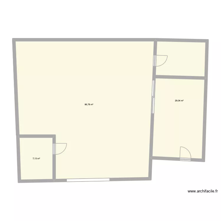 piantina misure. Plan de 3 Pièces et 123 m² piantina misure. Plan de 3 Pièces et 123 m²