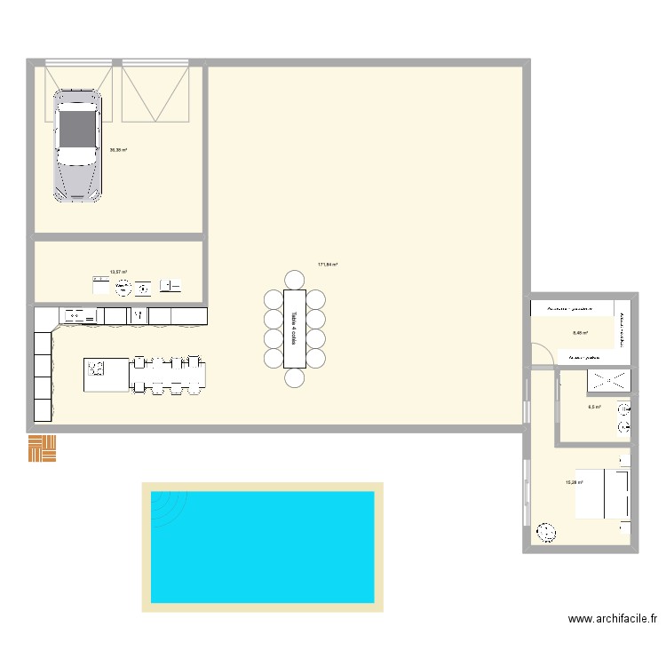 I have a dream. Plan de 6 pièces et 252 m2