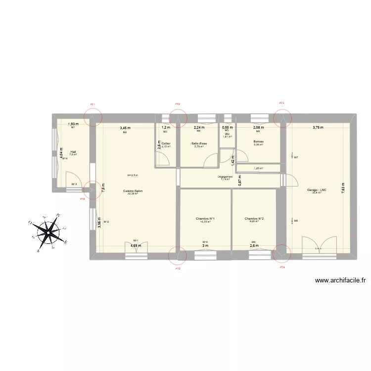 BRAULT. Plan de 