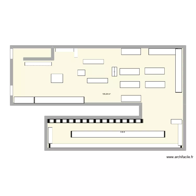 plan de l'uc. Plan de 1 et 105 m² plan de l'uc. Plan de 1 et 105 m²