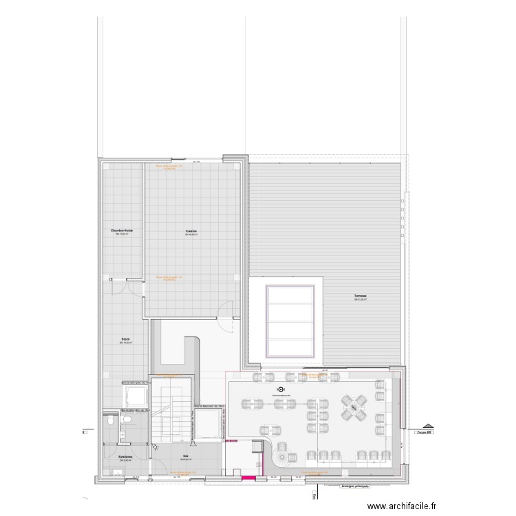 Détection intrusion Hall gourmade étage. Plan de 0 pièce et 0 m2