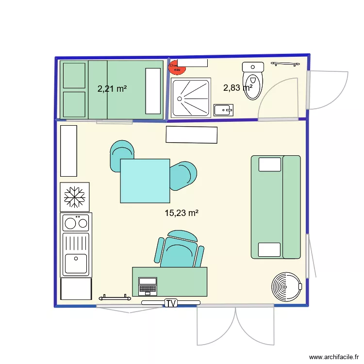 ext arri&egrave;re 4 = 1.10. Plan de 