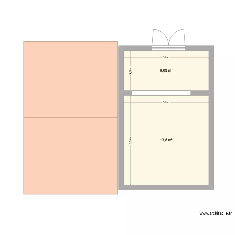 10101010. Plan de 2  et 20 m²