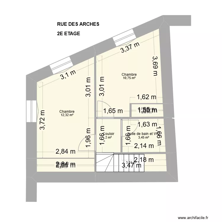 JOANDEL. Plan de 25  et 192 m²