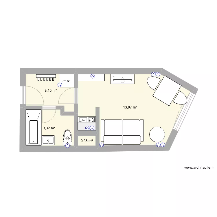 LE BOURGOGNE AIRBNB. Plan de 