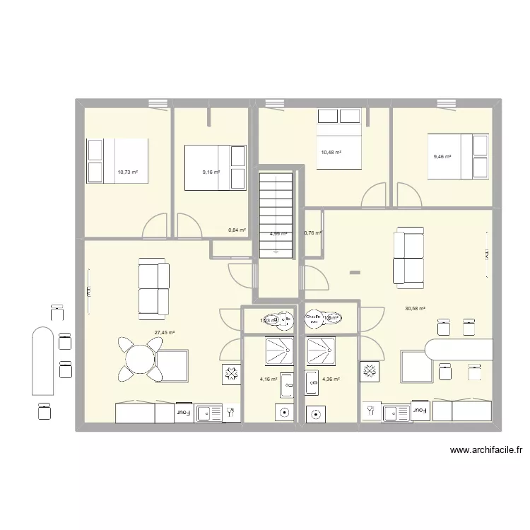 st hilaire maison nv2. Plan de 13 et 116 m² st hilaire maison nv2. Plan de 13 et 116 m²