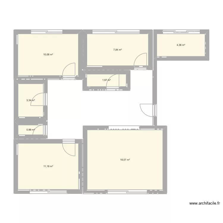 Ecureuils. Plan de 8 Pièces et 58 m² Ecureuils. Plan de 8 Pièces et 58 m²