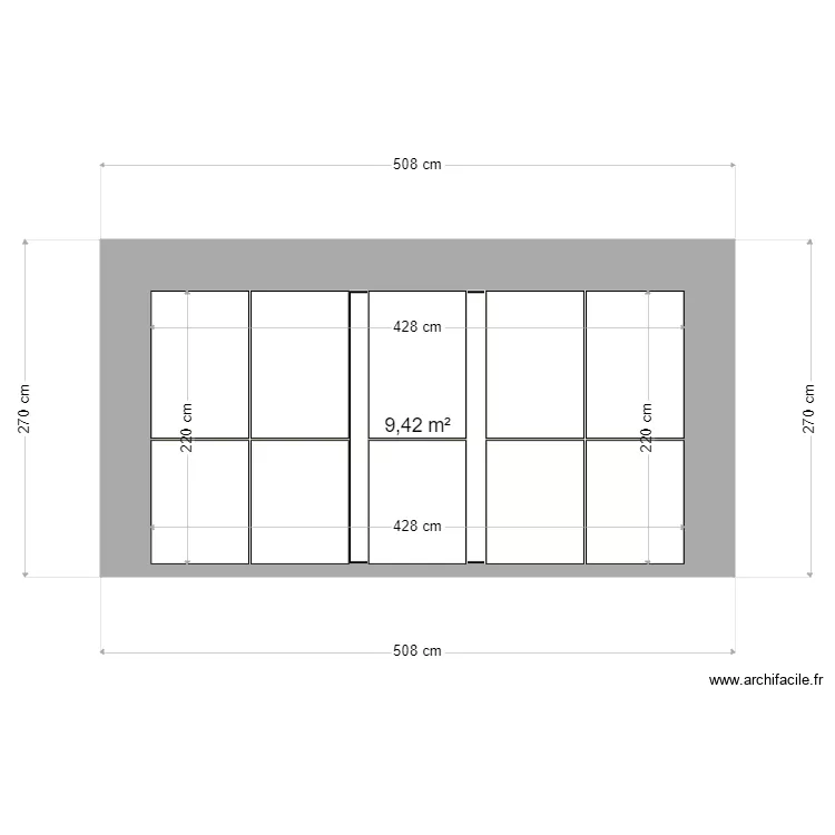 Terrasse palette 02. Plan de 1  et 9 m²