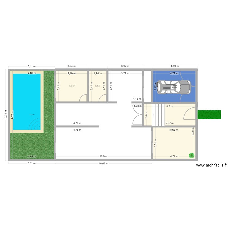 Villa_Enneggaoui. Plan de 5 pièces et 113 m2