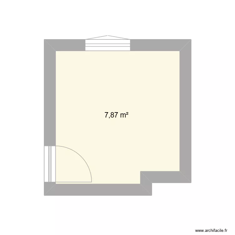 Chambre 1. Plan de 1 et 8 m² Chambre 1. Plan de 1 et 8 m²