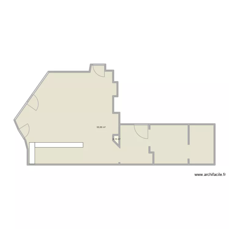 BOUTIQUE !. Plan de 2 et 56 m² BOUTIQUE !. Plan de 2 et 56 m²