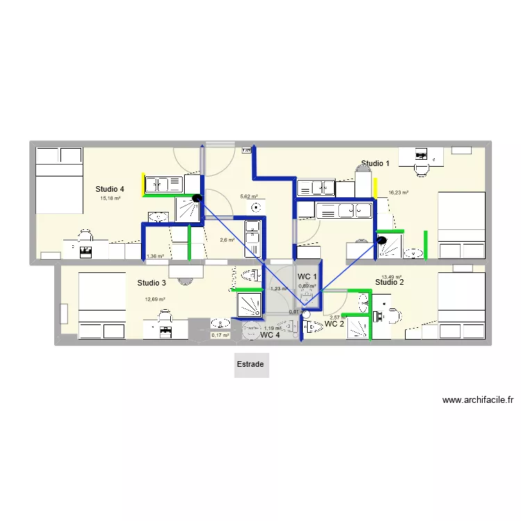 CG ST HERBLAIN CHARENTE V5 PLACO. Plan de 