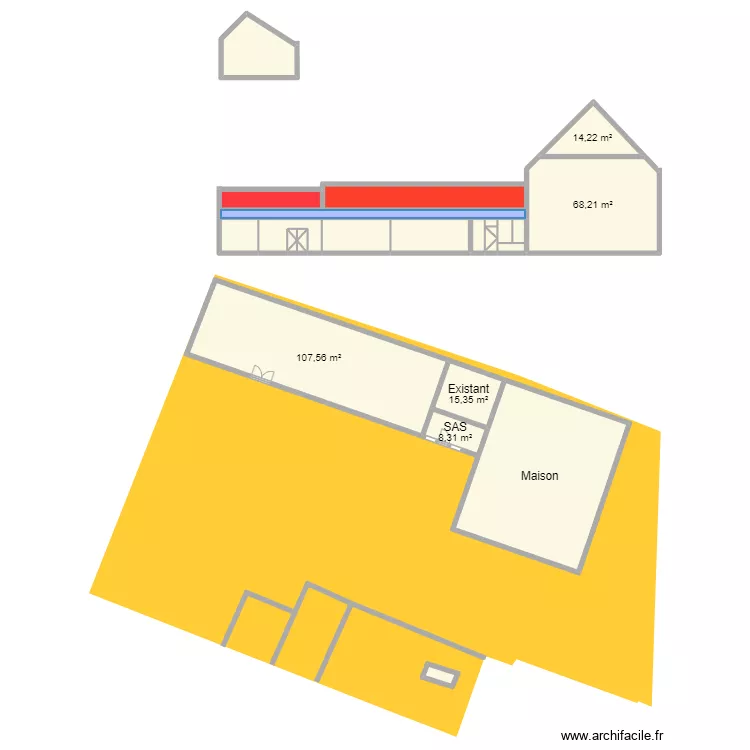 Apres Modification. Plan de 