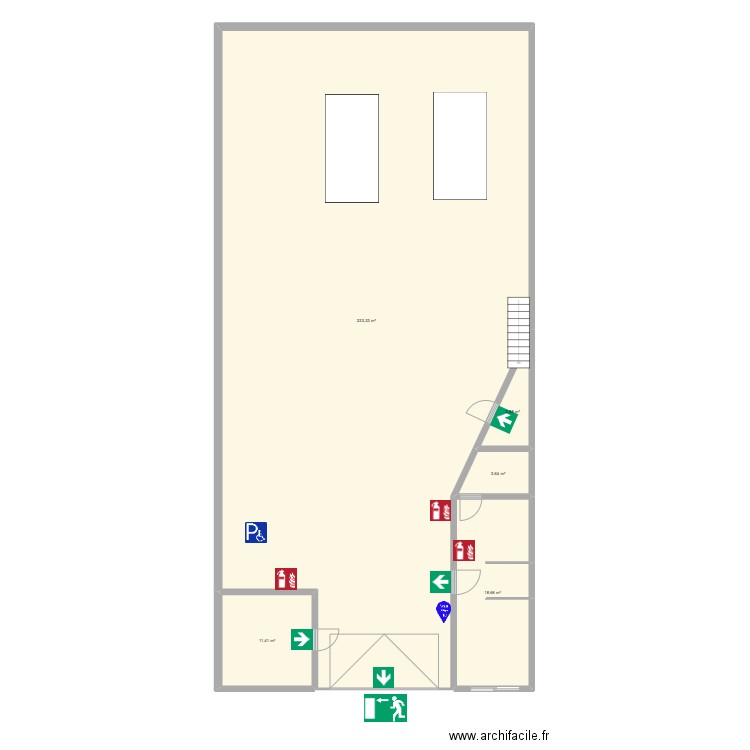 controle technique saint pons. Plan de 5 pièces et 271 m2