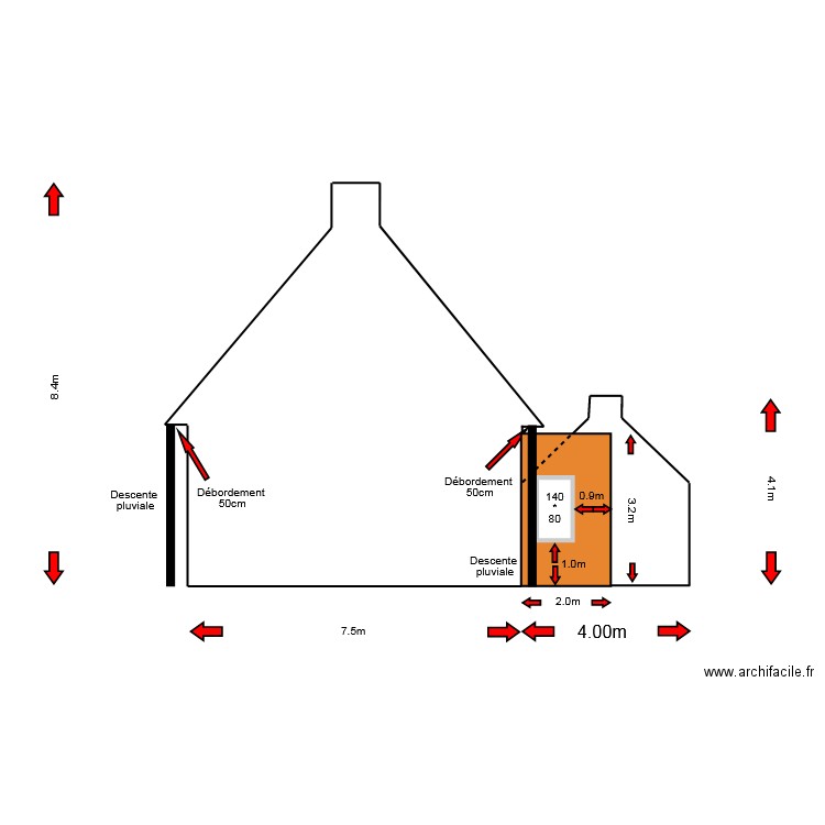 cote droit après travaux.NEW. Plan de 0 pièce et 0 m2
