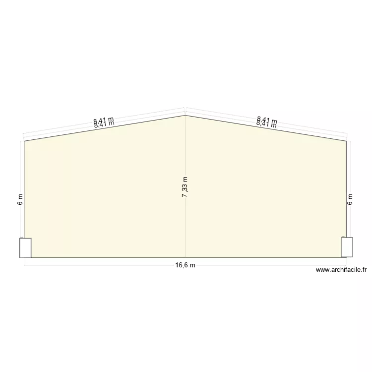 Plan coupe Hangar foourrage EBEN. Plan de Plan coupe Hangar foourrage EBEN. Plan de