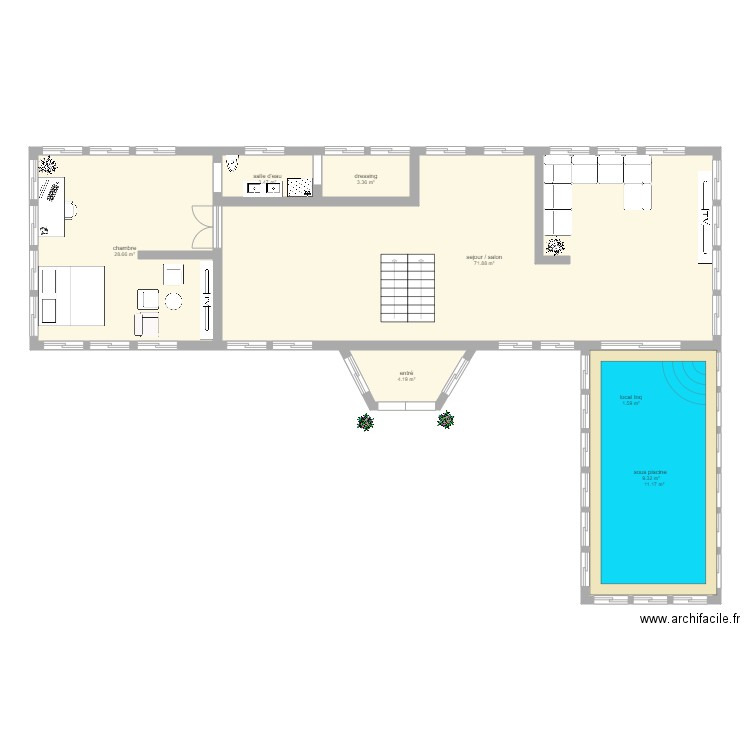 maison . Plan de 0 pièce et 0 m2