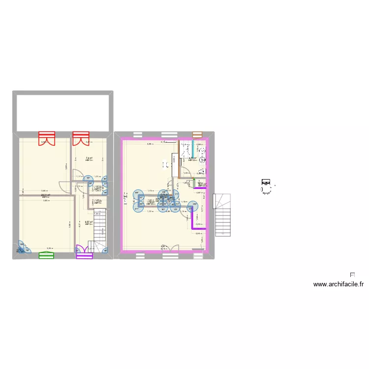Etage1201_revLD. Plan de 12 pièces et 140 m²