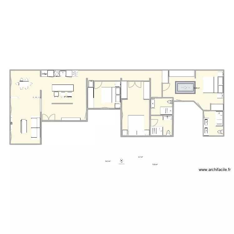 fernan Gonzalez 19   5. Plan de 5  et 107 m²