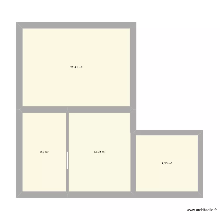 test 1. Plan de 4  et 54 m²