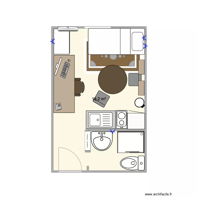 appart Vénissieux. Plan de 1 Pièce et 18 m² appart Vénissieux. Plan de 1 Pièce et 18 m²