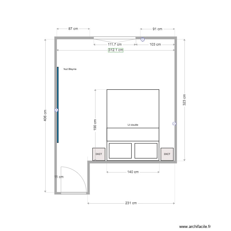Chambre OK 01 FEVRIER 2026. Plan de 0 pièce et 0 m2