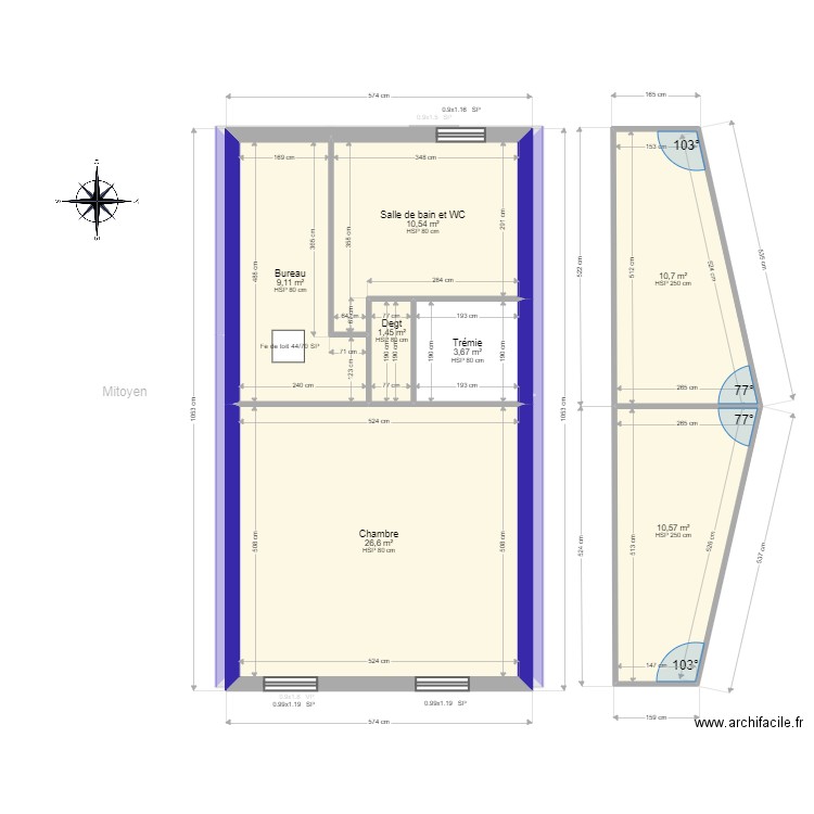 ML24009104 IRESCH. Plan de 16 pièces et 178 m2