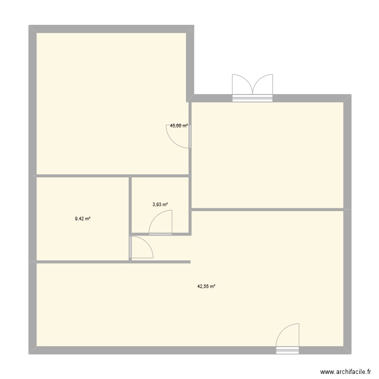 aurore castel. Plan de 4 pièces et 102 m2