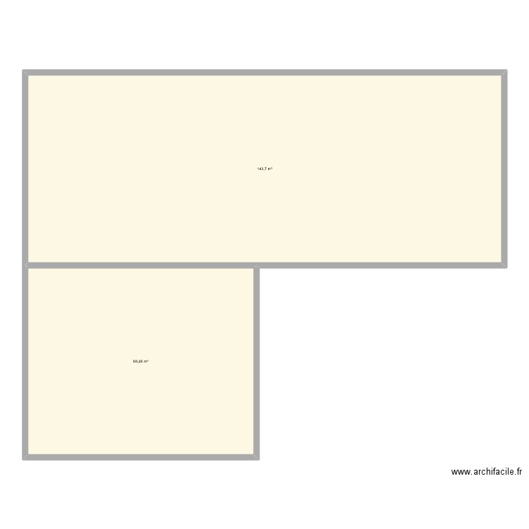 FAISAN MAIS. Plan de 2 pièces et 212 m2