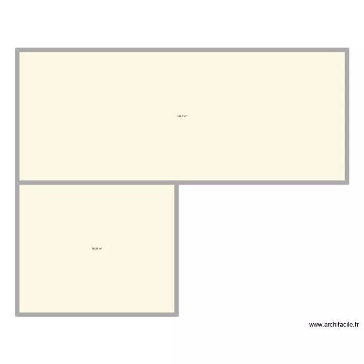 FAISAN MAIS. Plan de 2 pièces et 212 m²