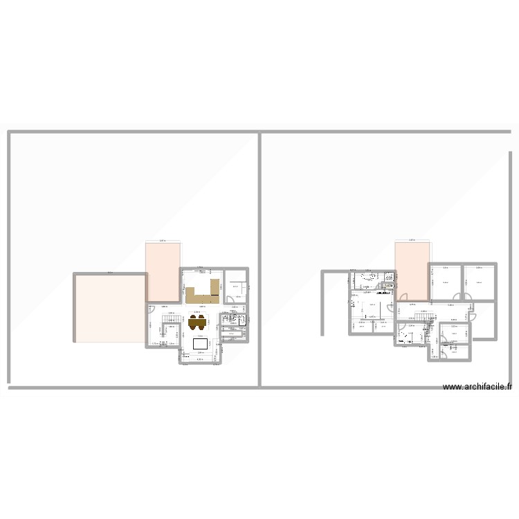 future housse. Plan de 16 pièces et 196 m2