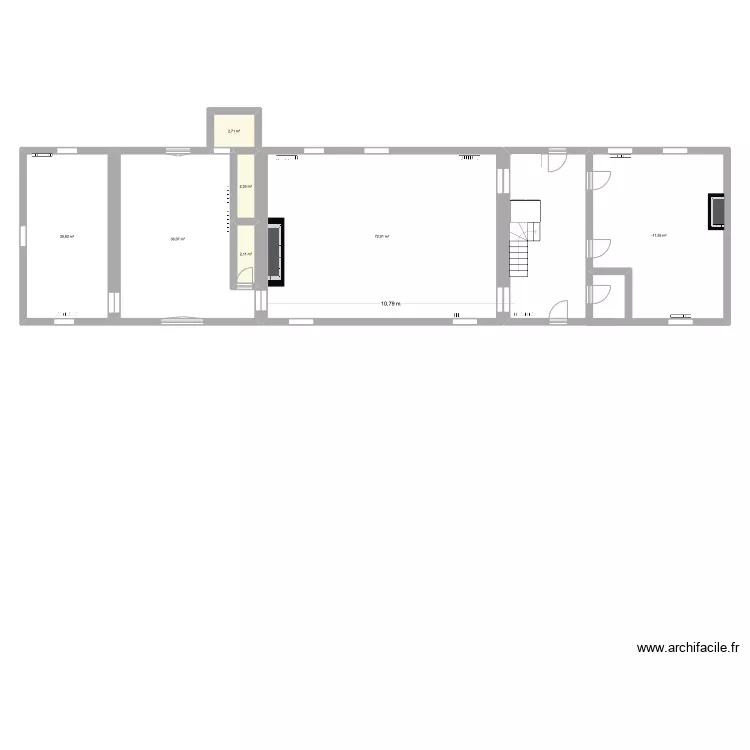 radiateurs rdc. Plan de 